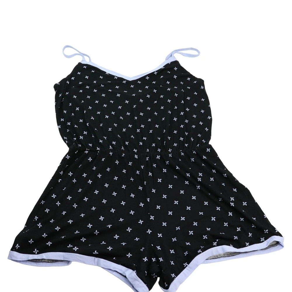Alfani Pajama‎ Romper Ultra Soft Contrast-Trim Size Medium NWT
